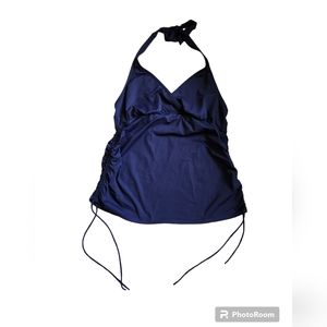 LANDS'END MATERNITY TANKINI. Size 16. Tie neck & tie sides, for a great fit.